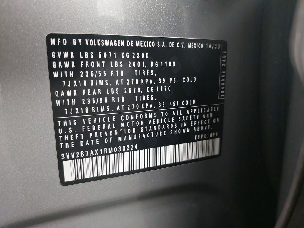 2024 Volkswagen Tiguan 2.0T SE