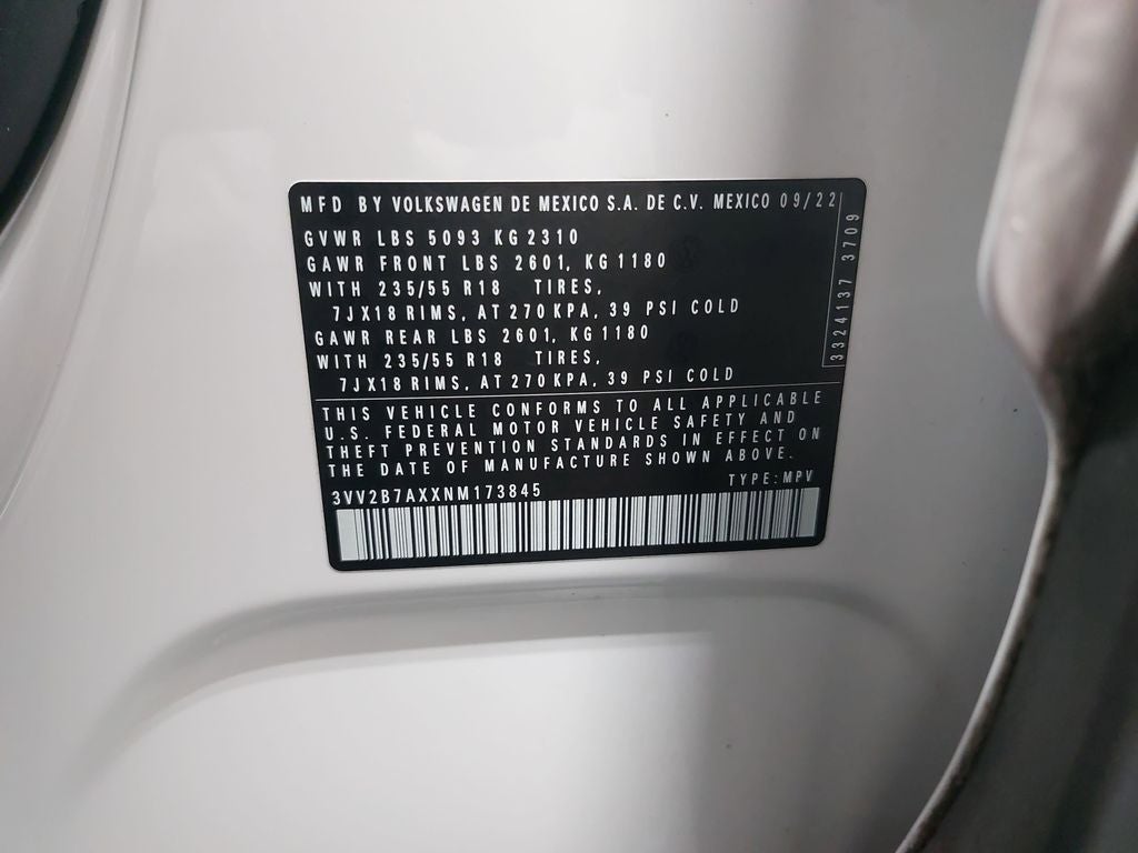 2022 Volkswagen Tiguan 2.0T SE