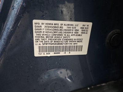2016 Honda Pilot EX-L