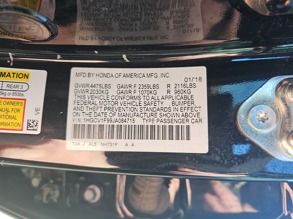 2018 Honda Accord Touring