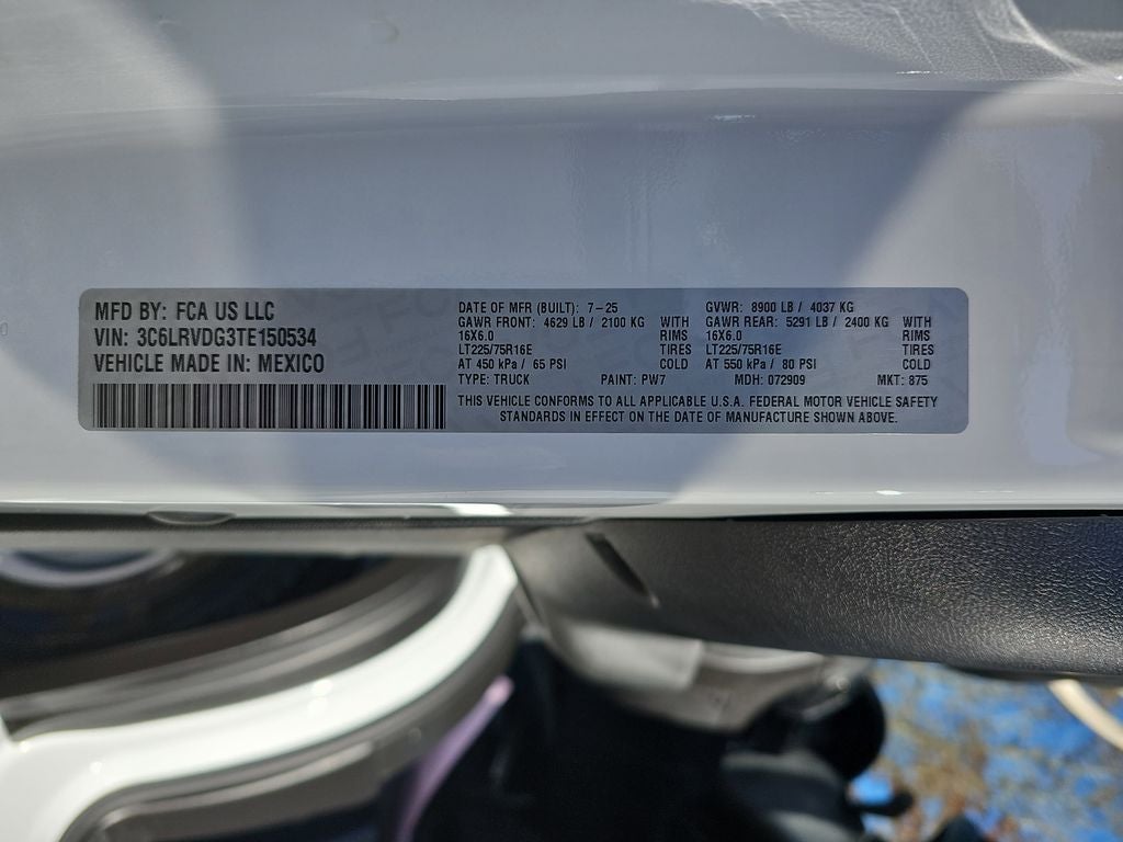 2026 RAM ProMaster 2500 High Roof