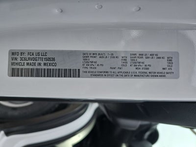 2026 RAM ProMaster 2500 High Roof