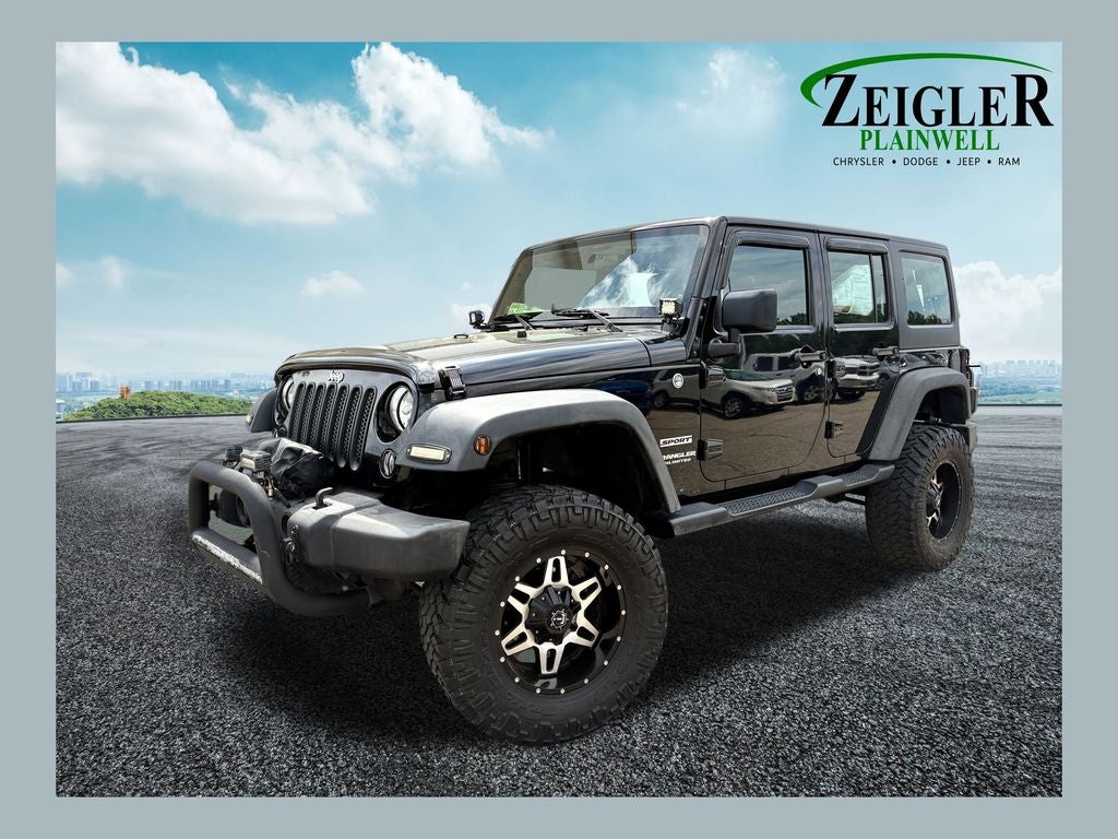 2014 Jeep Wrangler Unlimited Sport Black 3-Piece Hard Top