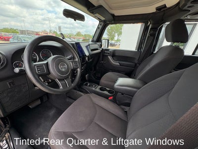 2014 Jeep Wrangler Unlimited Sport Black 3-Piece Hard Top