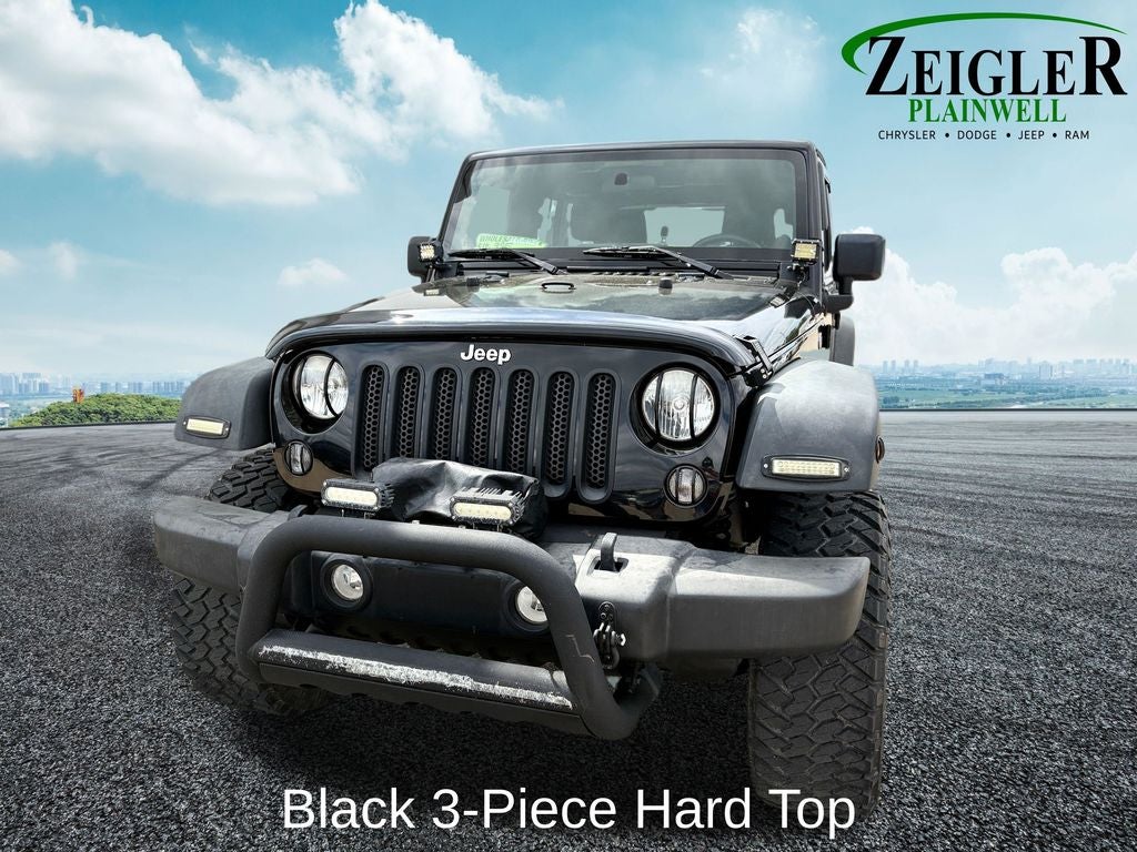 2014 Jeep Wrangler Unlimited Sport Black 3-Piece Hard Top