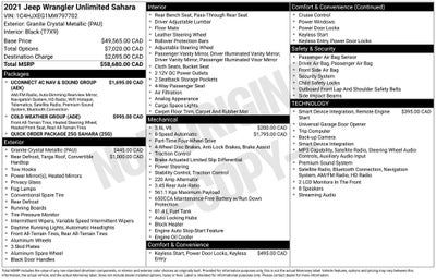 2021 Jeep Wrangler Unlimited Sahara Cold Weather Group