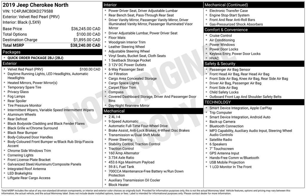 2019 Jeep Cherokee Latitude