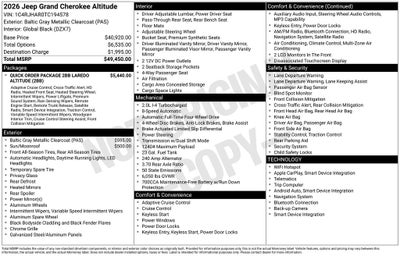 2026 Jeep Grand Cherokee Laredo