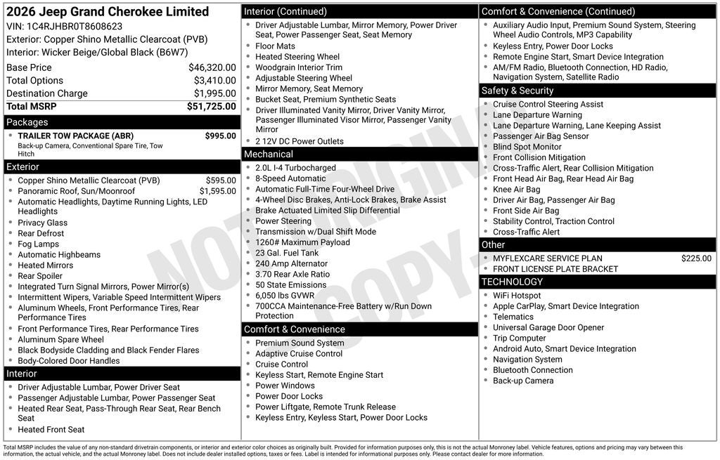2026 Jeep Grand Cherokee Limited