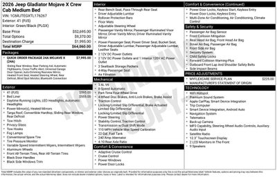 2026 Jeep Gladiator Mojave