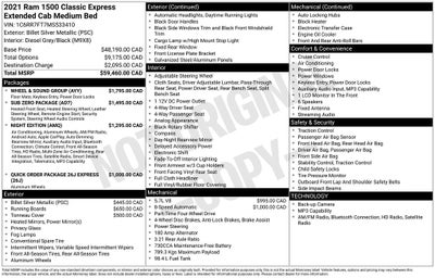 2021 RAM 1500 Classic Express Blackout Package