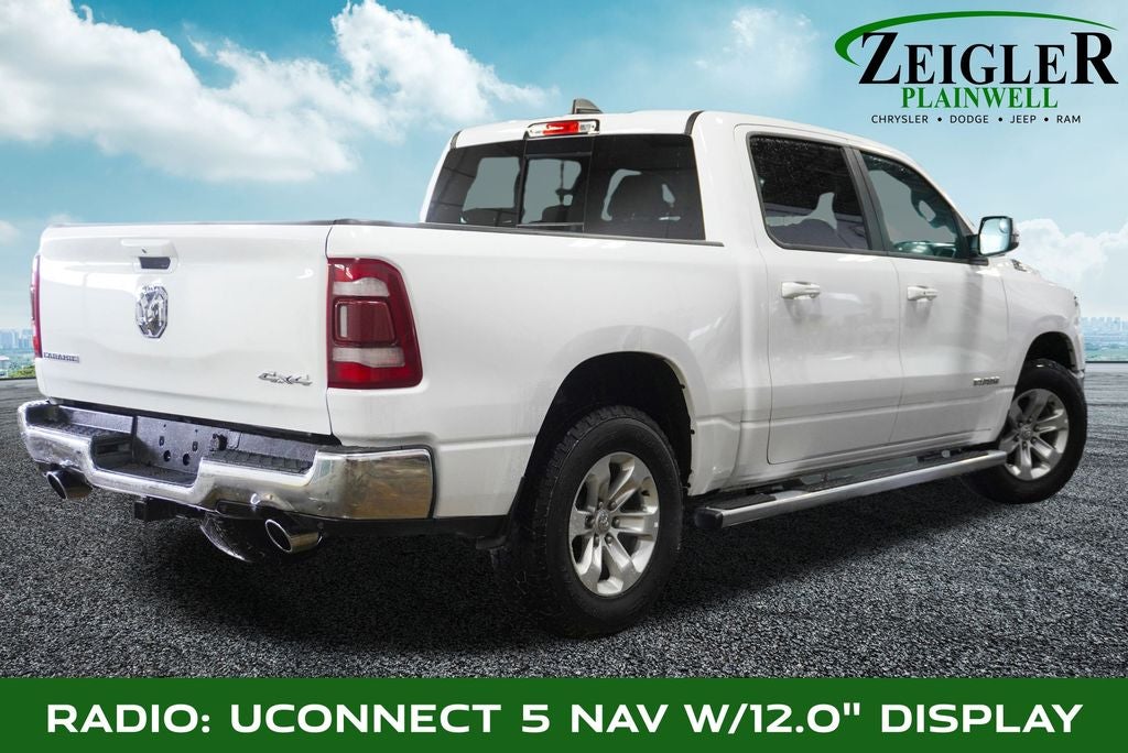 2023 RAM 1500 Laramie Dual-Pane Panoramic Sunroof -12" Touchscreen Displ