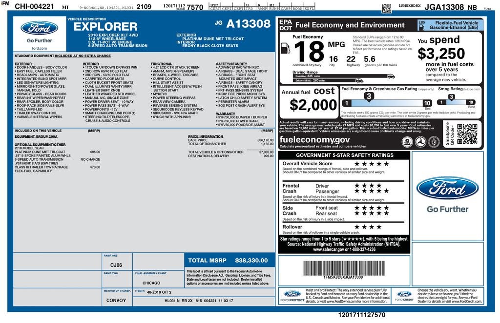2018 Ford Explorer XLT