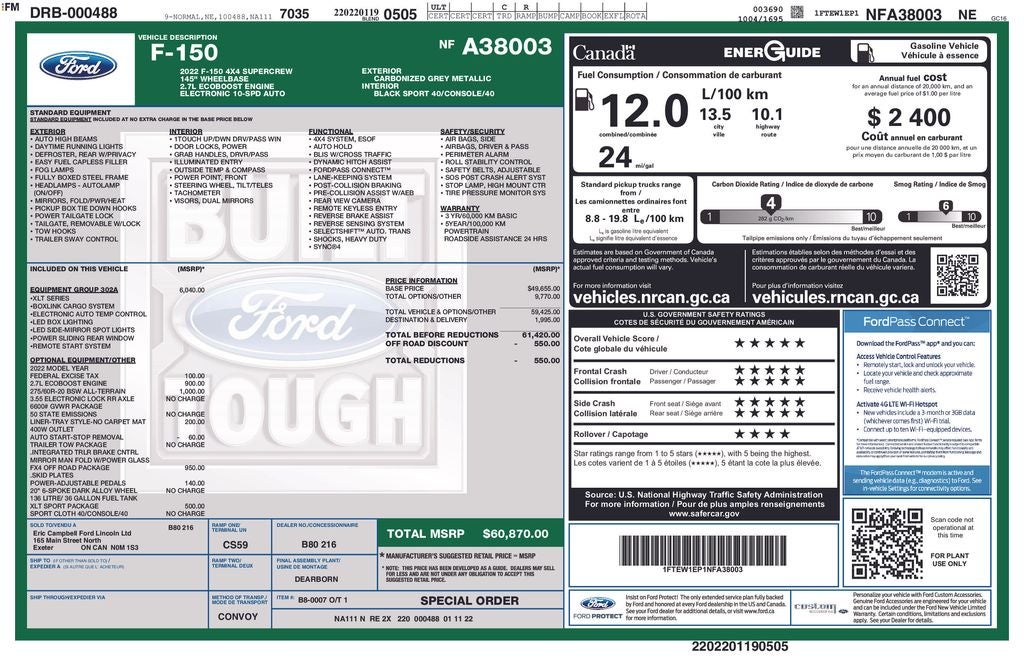2022 Ford F-150 Base