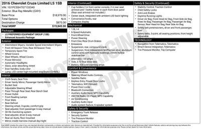 2016 Chevrolet Cruze Limited LS
