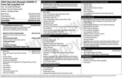 2025 Chevrolet Silverado 2500HD LT