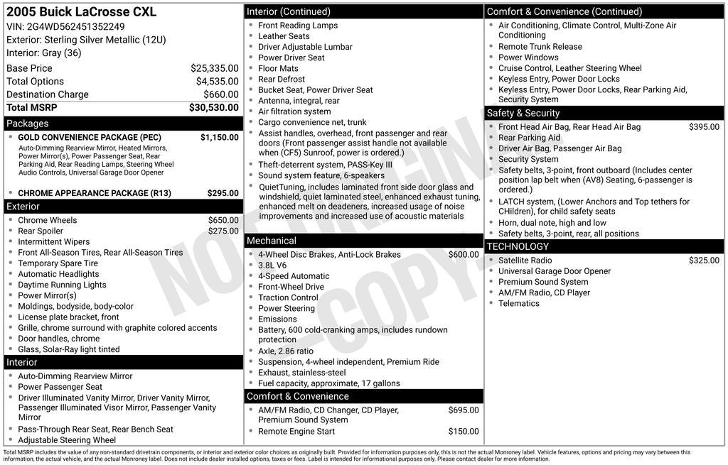 2005 Buick LaCrosse CXL