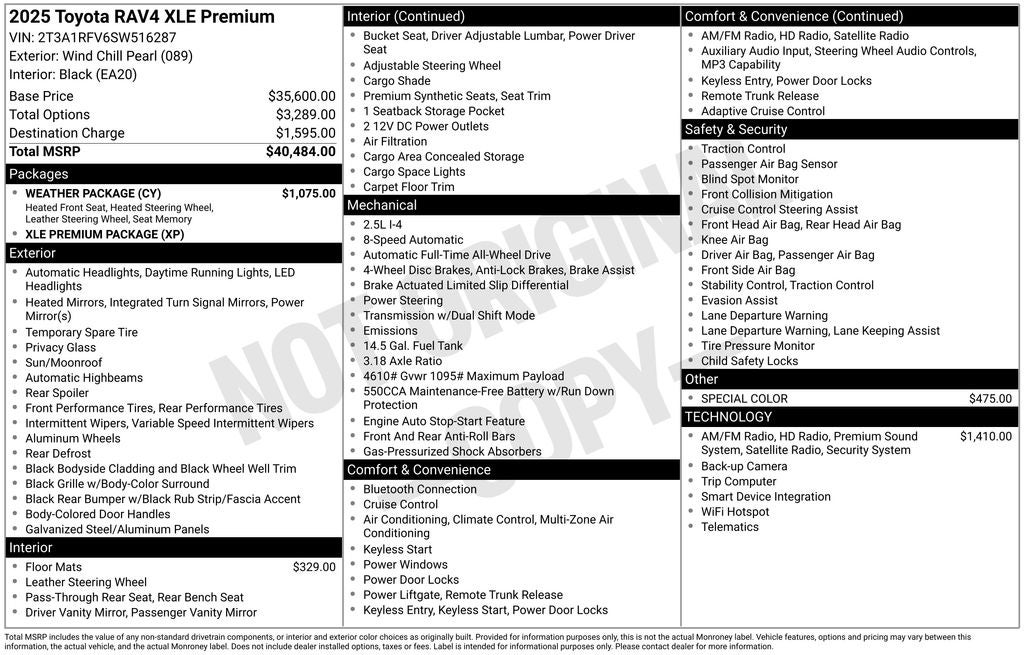 2025 Toyota RAV4 XLE Premium