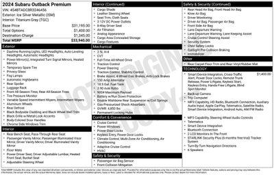2024 Subaru Outback Premium