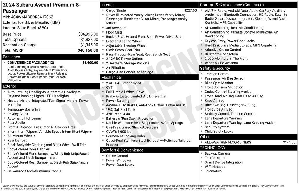 2024 Subaru Ascent Premium