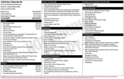 2020 Kia Telluride EX