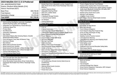 2023 Mazda Mazda CX-5 2.5 S Preferred Package
