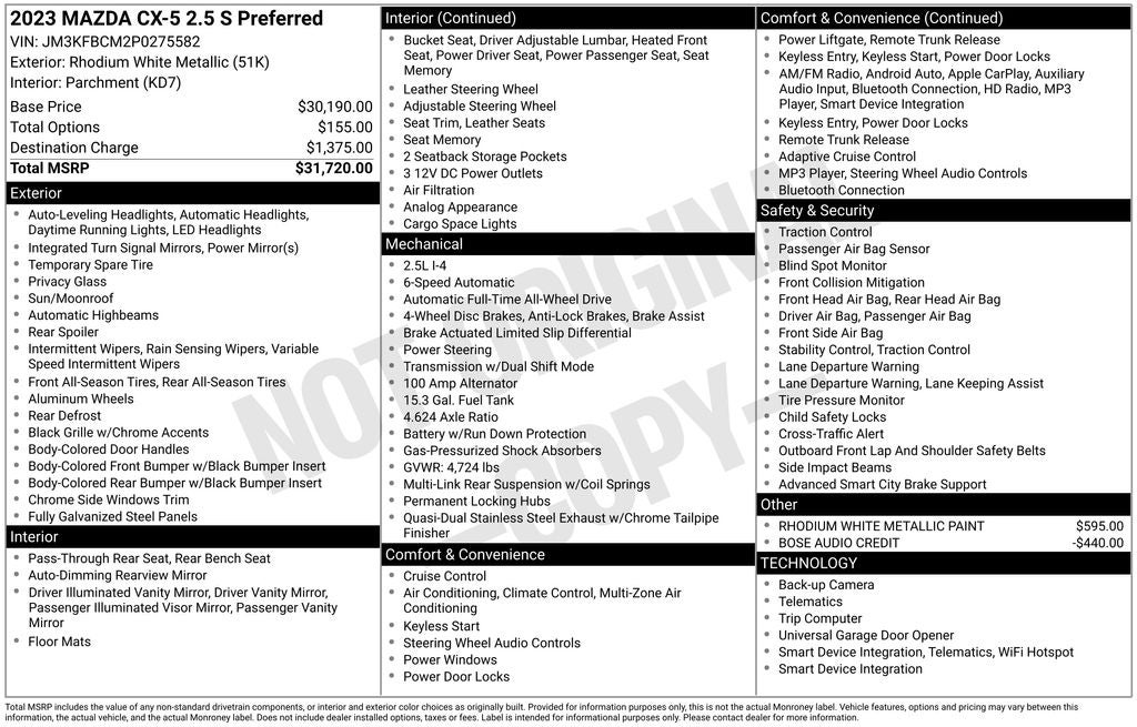 2023 Mazda Mazda CX-5 2.5 S Preferred Package