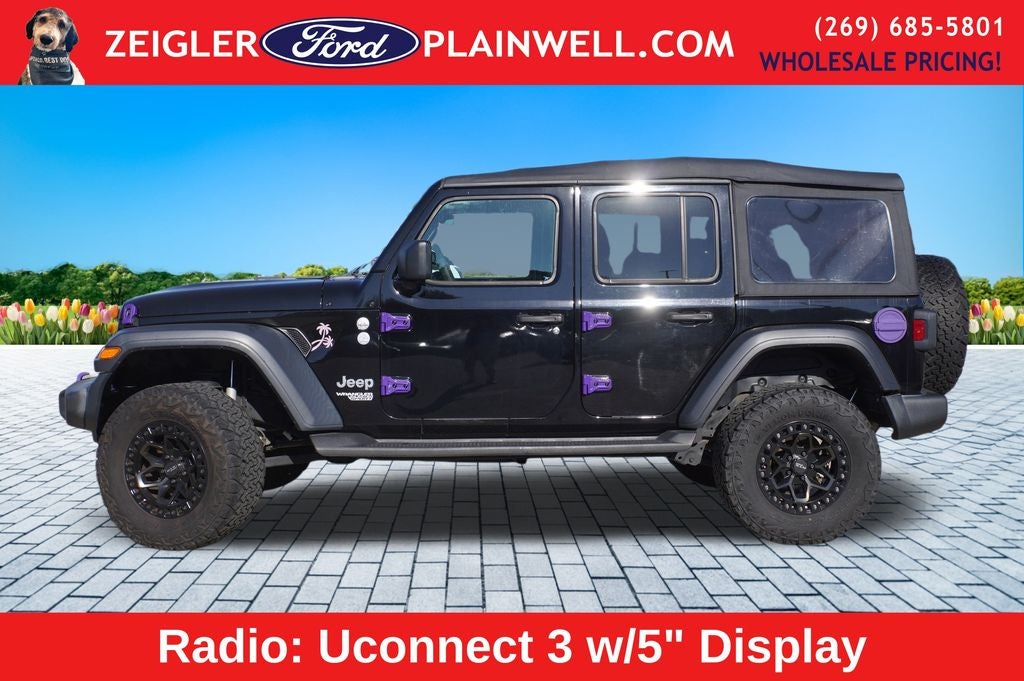 2018 Jeep Wrangler Unlimited Sport S V6 4 DOOR LIFT KIT CUSTOM WHEELS TIRES
