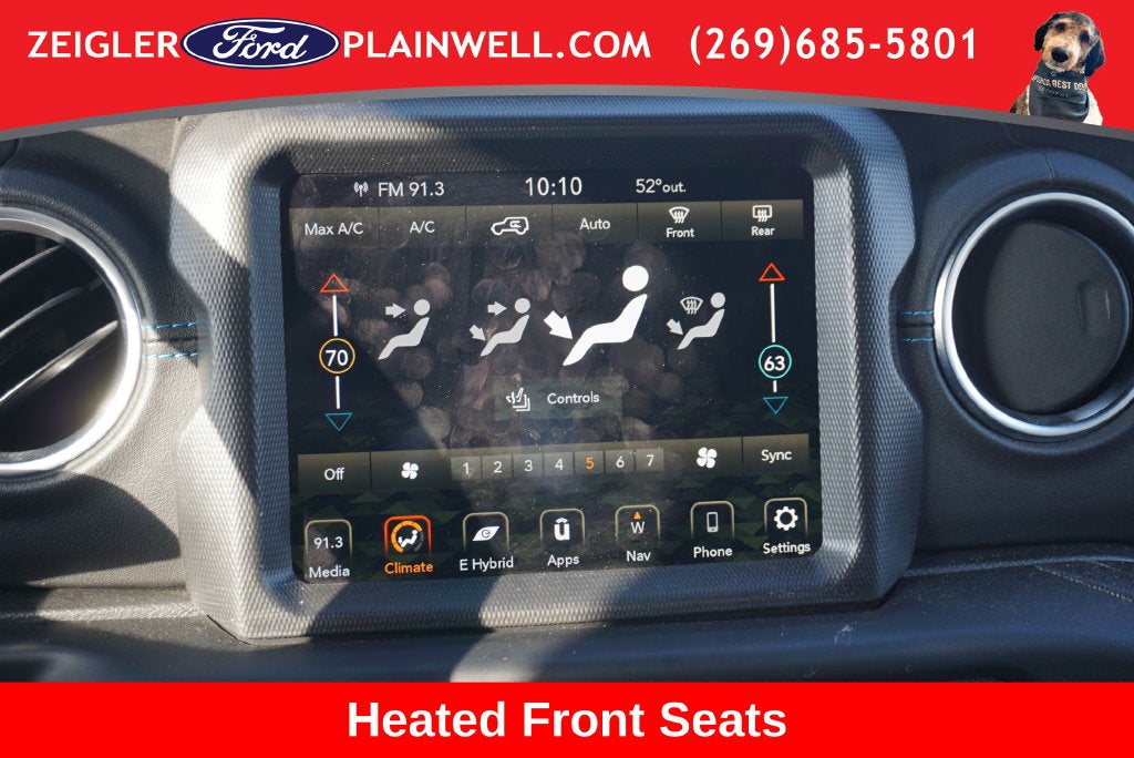 2023 Jeep Wrangler Rubicon 4xe NAV SKY 1 POWER TOP HEATED LEATHER