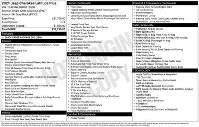2021 Jeep Cherokee Latitude Plus