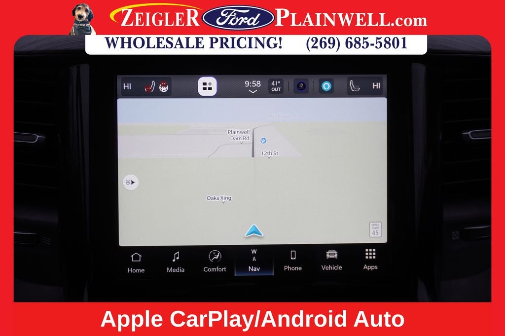 2023 RAM 1500 Laramie CREW CAB 4x4 Navigation Heated Front Leather Heate