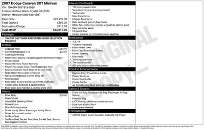 2007 Dodge Caravan SXT