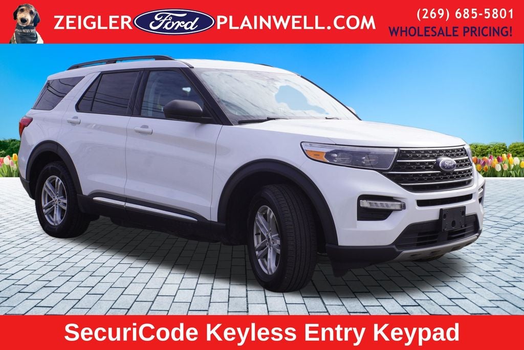 2022 Ford Explorer XLT 202A Pkg 4x4 Heated Leather & Steering Navigation