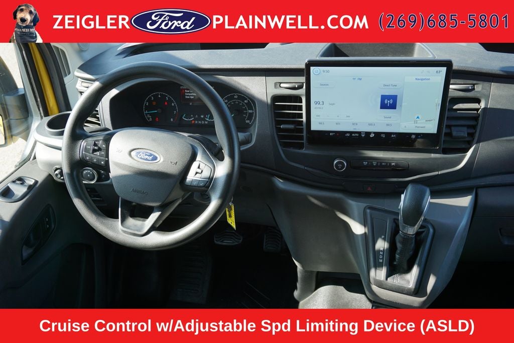 2022 Ford Transit-250 Base High Roof Extended Yellow Cargo Van Navigation R C
