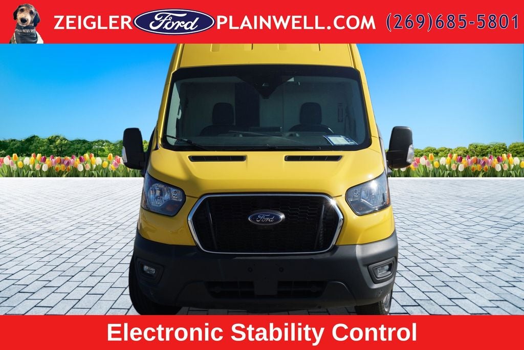 2022 Ford Transit-250 Base High Roof Extended Yellow Cargo Van Navigation R C