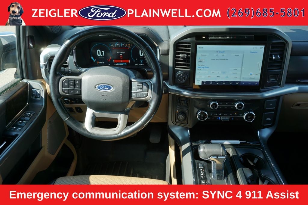 2021 Ford F-150 Lariat Crew Cab Navigation H&C Leather Chrome Pkg Tow
