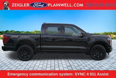 2024 Ford F-150 Lariat Hybrid Black Appearance Pkg Panoramic Roof Tow