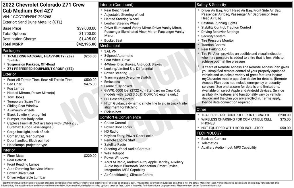 2022 Chevrolet Colorado Z71