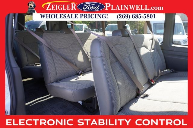 2023 GMC Savana 3500 LT 15 Passenger Extended WB Chrome Pkg Rear Camera