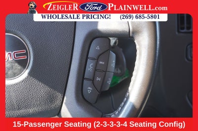 2023 GMC Savana 3500 LT 15 Passenger Extended WB Chrome Pkg Rear Camera