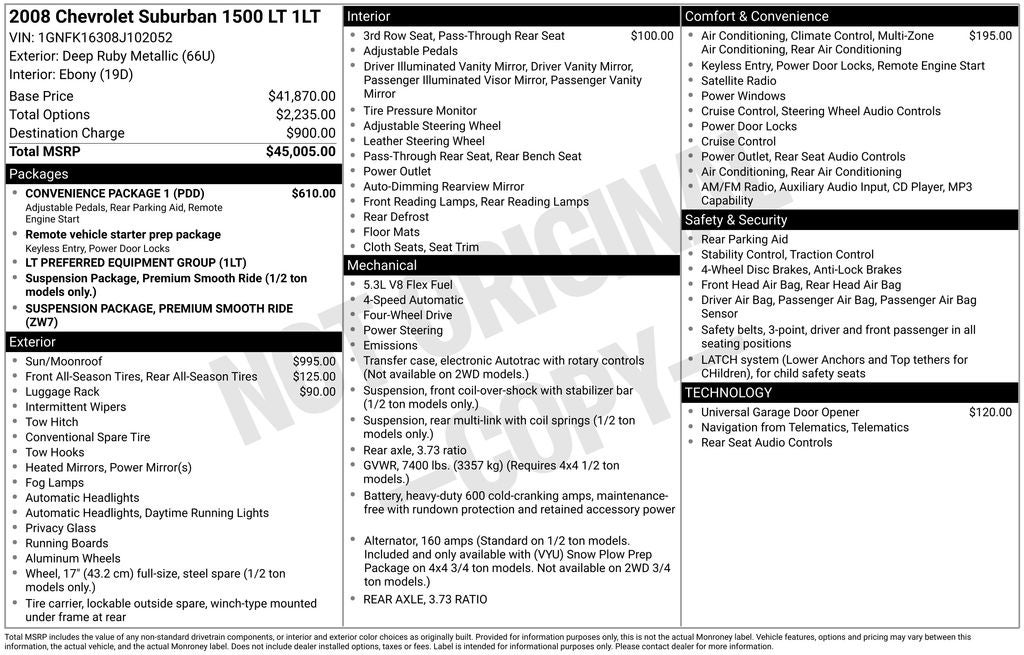 2008 Chevrolet Suburban 1500 LT