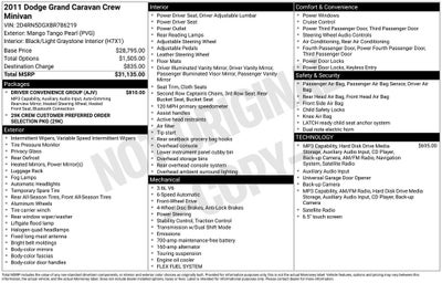 2011 Dodge Grand Caravan Crew