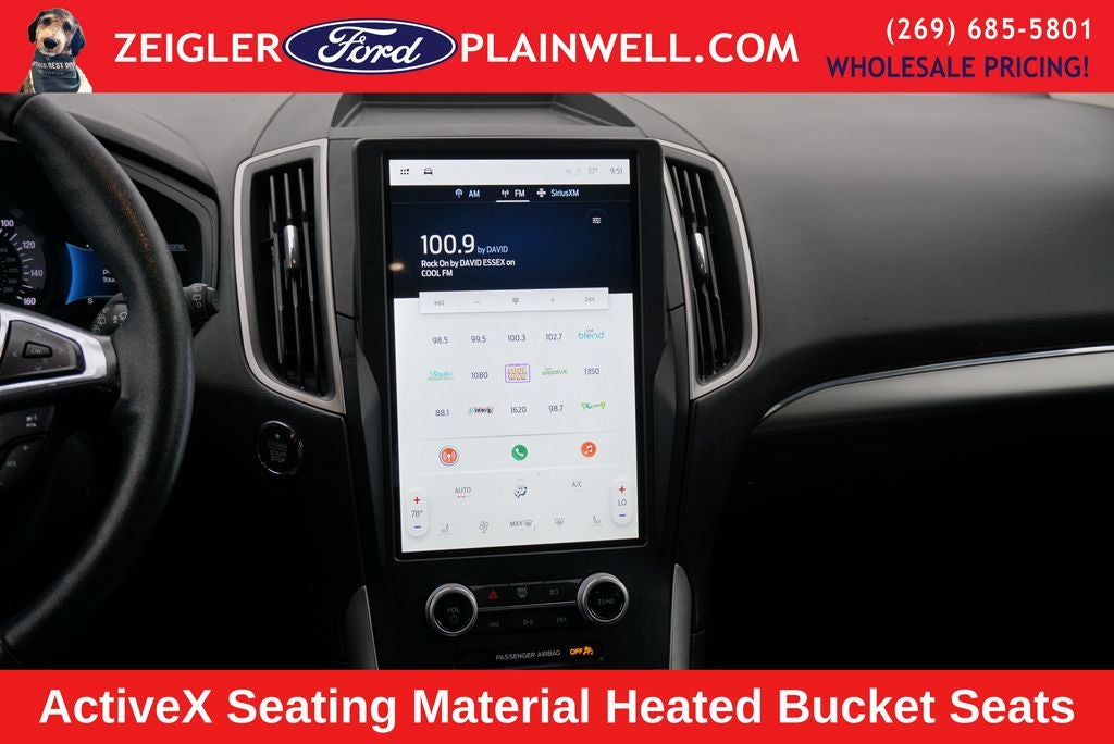 2022 Ford Edge SEL AWD Leather Rear Camera Power Seat Alloys