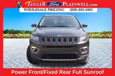 2021 Jeep Compass Limited 4x4 Leather Power Moonroof