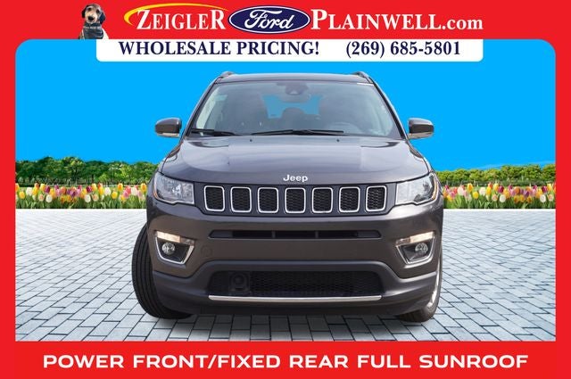 2021 Jeep Compass Limited 4x4 Leather Power Moonroof