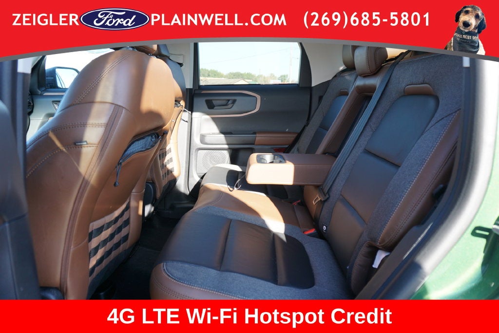 2023 Ford Bronco Sport Outer Banks Leather 4x4 Painted Blk Roof Rear Camera