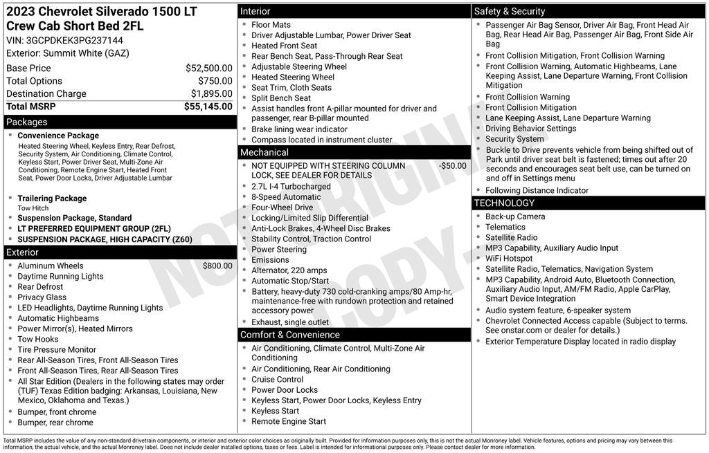 2023 Chevrolet Silverado 1500 LT