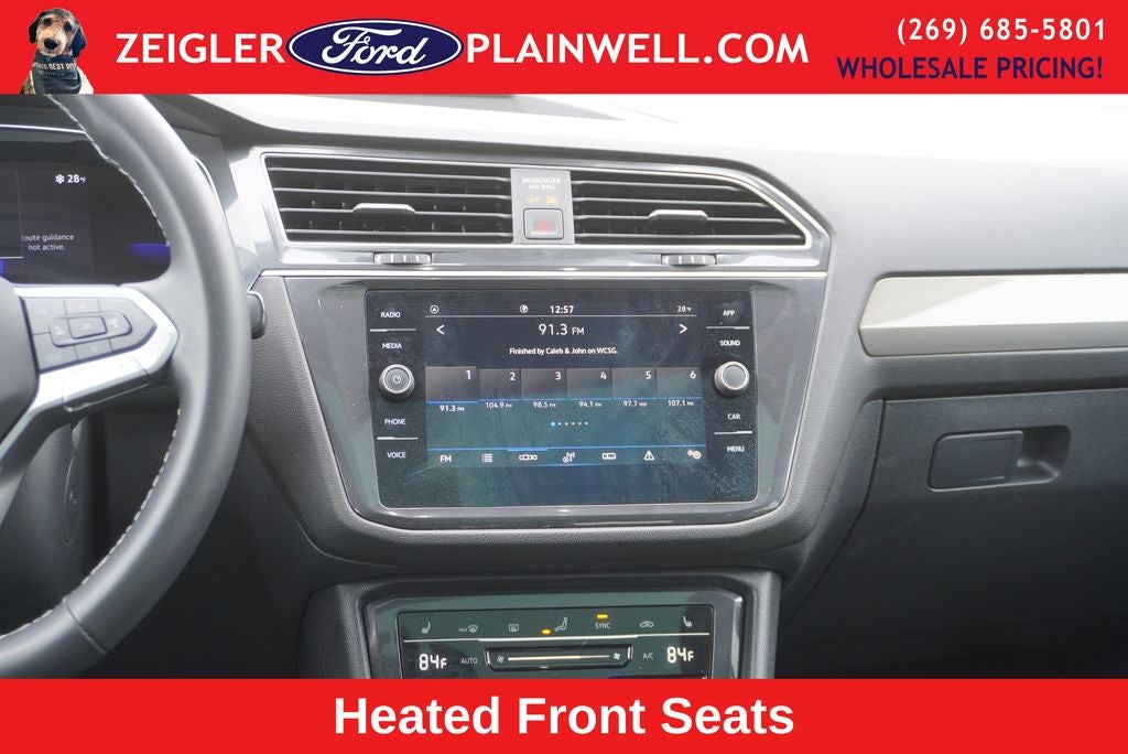 2024 Volkswagen Tiguan 2.0T SE Panoramic Moonroof Heated Leather Rear Camera 3rd