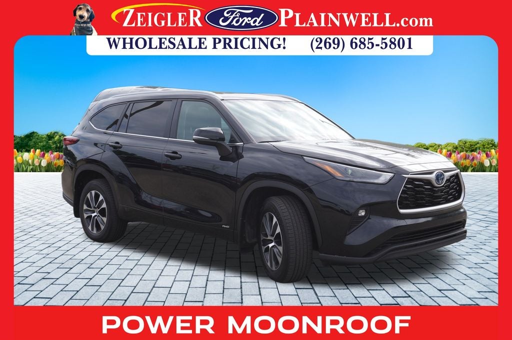 2023 Toyota Highlander Hybrid XLE 4x4 Power Moonroof Blis Rear Camera 3rd Row P Lift