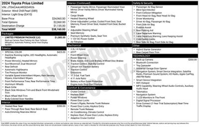 2024 Toyota Prius Limited